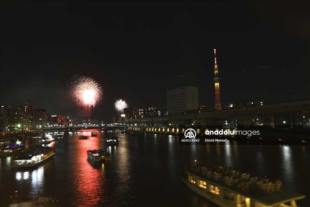 Tokyo'daki 2023 Sumidagawa Havai Fişek Festivali