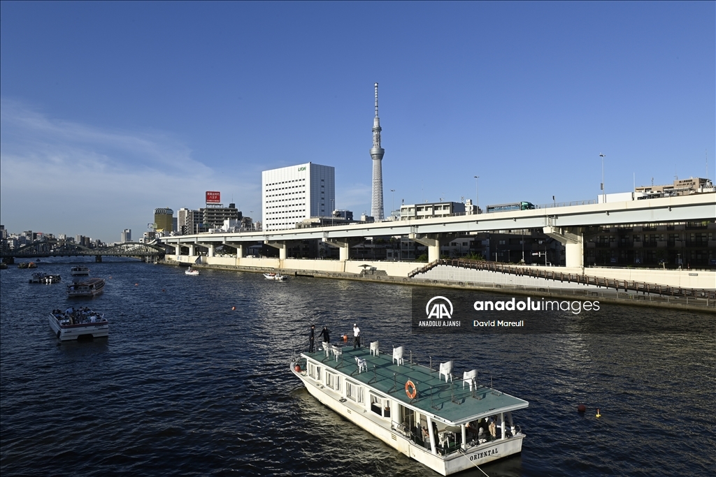 Tokyo'daki 2023 Sumidagawa Havai Fişek Festivali