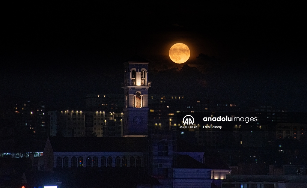 Super moon in Kosovo