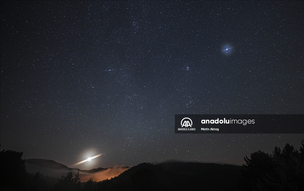 Ankara'da Perseid meteor yağmuru