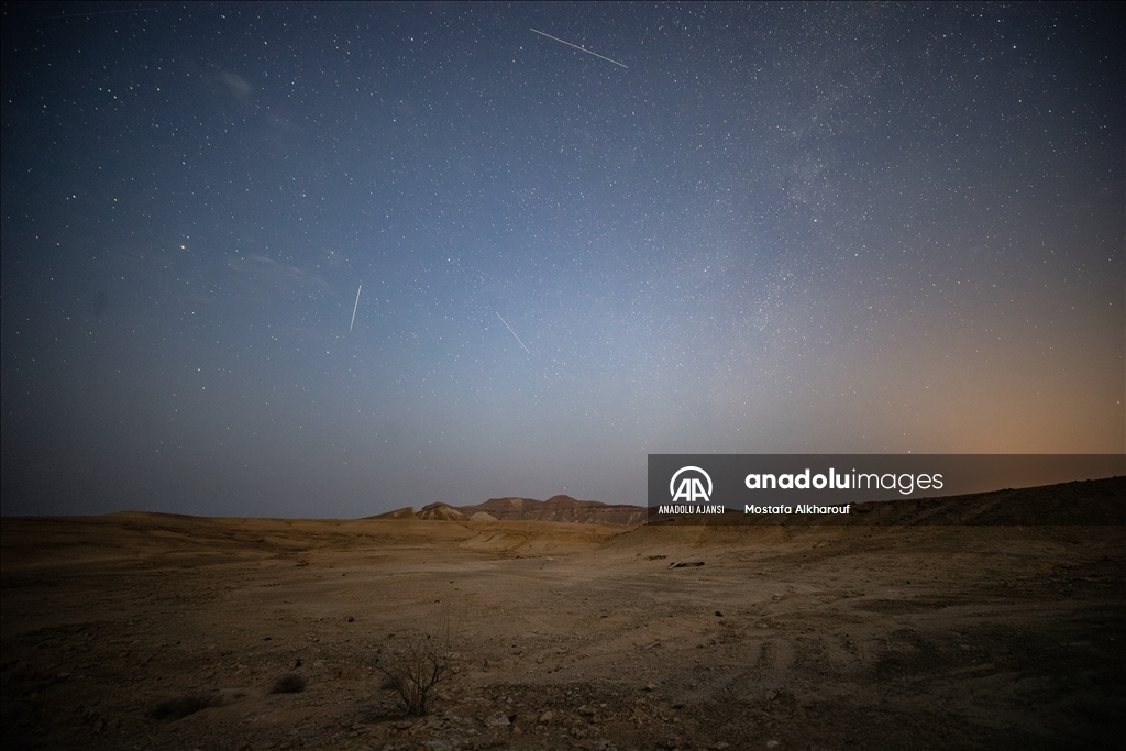 İsrail'de Perseid meteor yağmuru