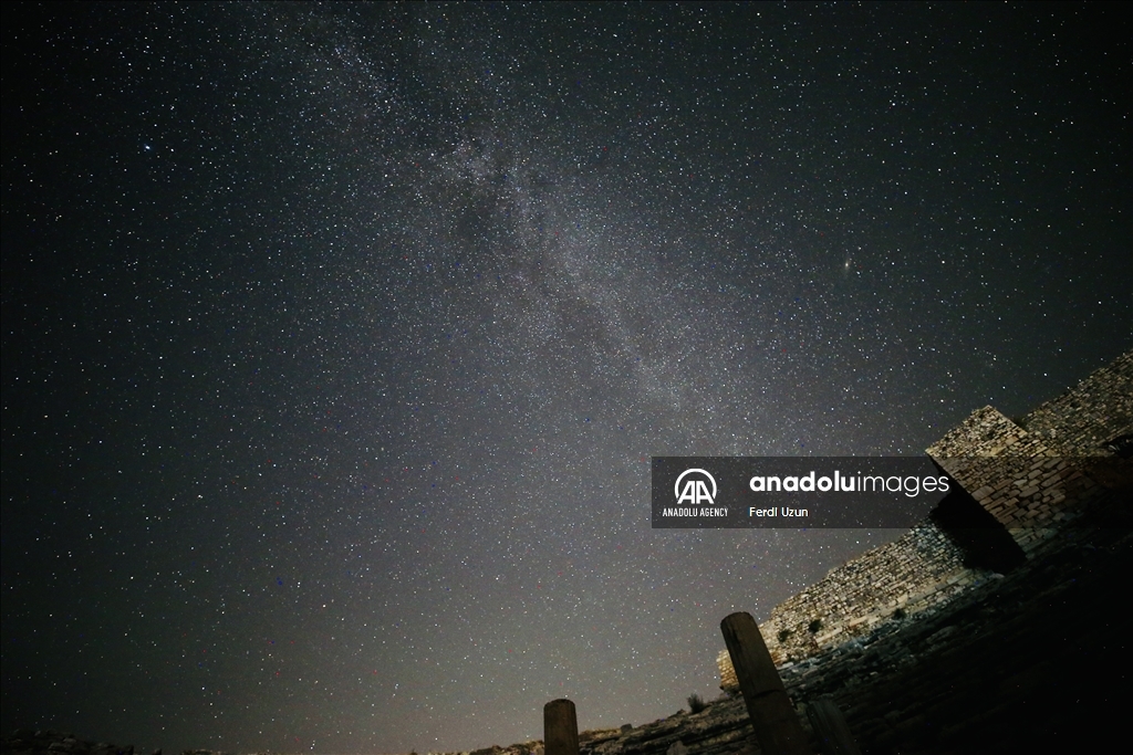 Perseid meteor shower in Aydin
