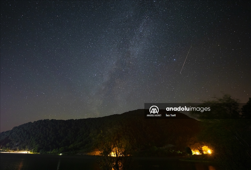 Perseid meteor shower in Bolu