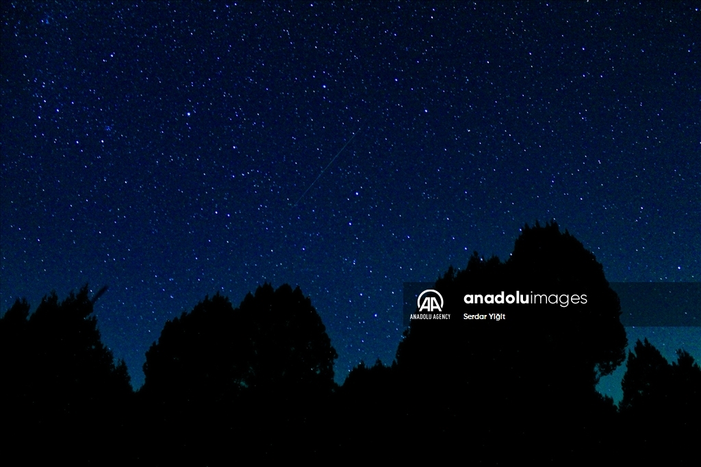 Perseid meteor shower in Kutahya
