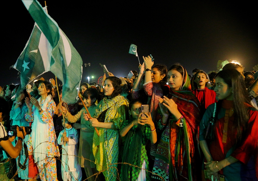 76th Independence Day celebrations in Pakistan's Hyderabad