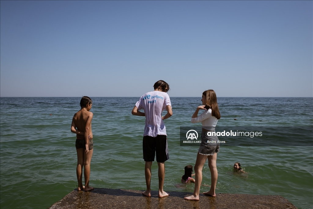 Ten beaches open in Ukraine's Odesa as daily life continues amid war