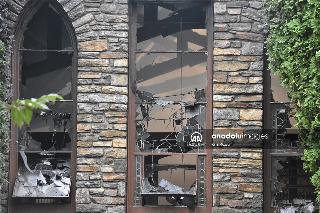 Fire breaks out at church in Montclair, New Jersey