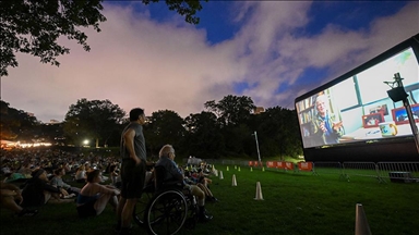 Outdoor screening of 'Wild Life' at Central Park Film Festival in NYC