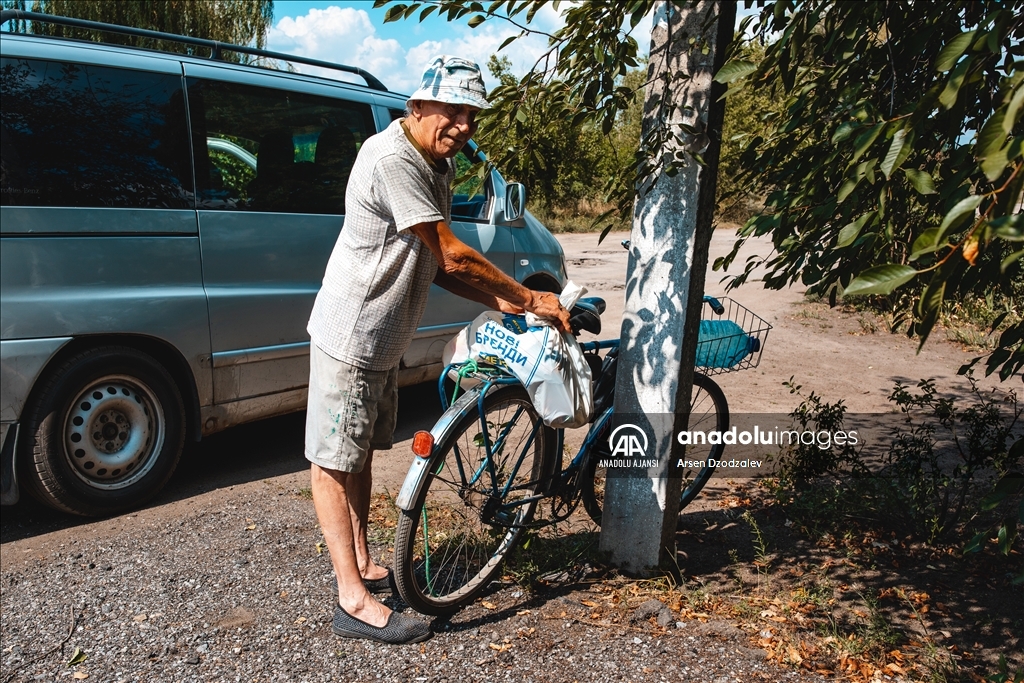 Ukrayna'nın Donetsk bölgesindeki sivillere insanı yardım dağıtıldı