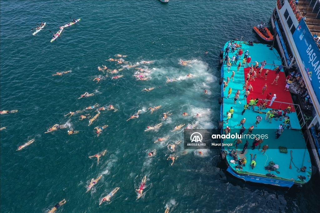 35. Samsung Boğaziçi Kıtalararası Yüzme Yarışı yapıldı - Anadolu Ajansı