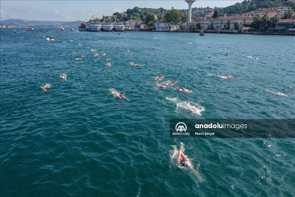 35. Samsung Boğaziçi Kıtalararası Yüzme Yarışı yapıldı - Anadolu Ajansı