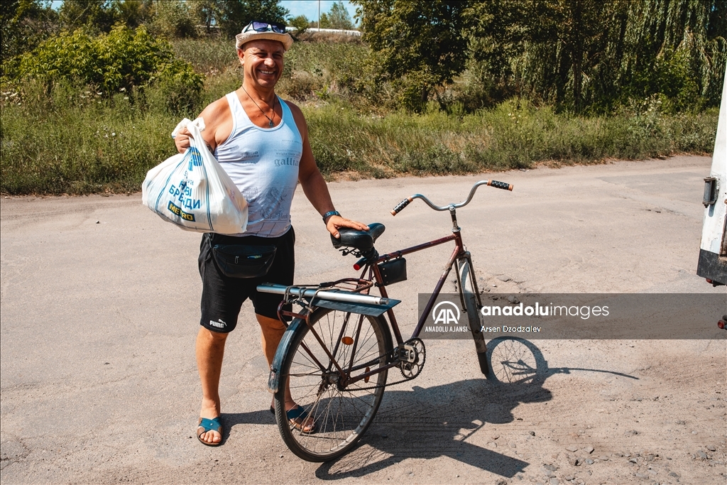 Ukrayna'nın Donetsk bölgesindeki sivillere insanı yardım dağıtıldı