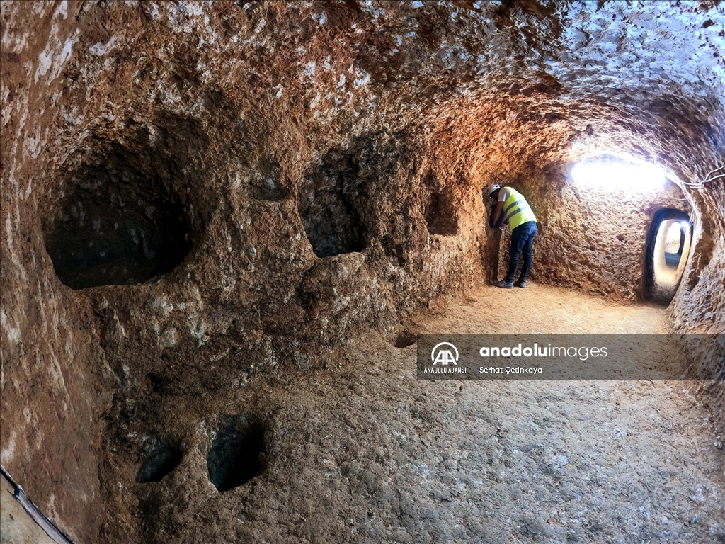 Antik Sarayini yer altı şehrinin keşfedilen alanı 20 bin metrekareye ulaştı