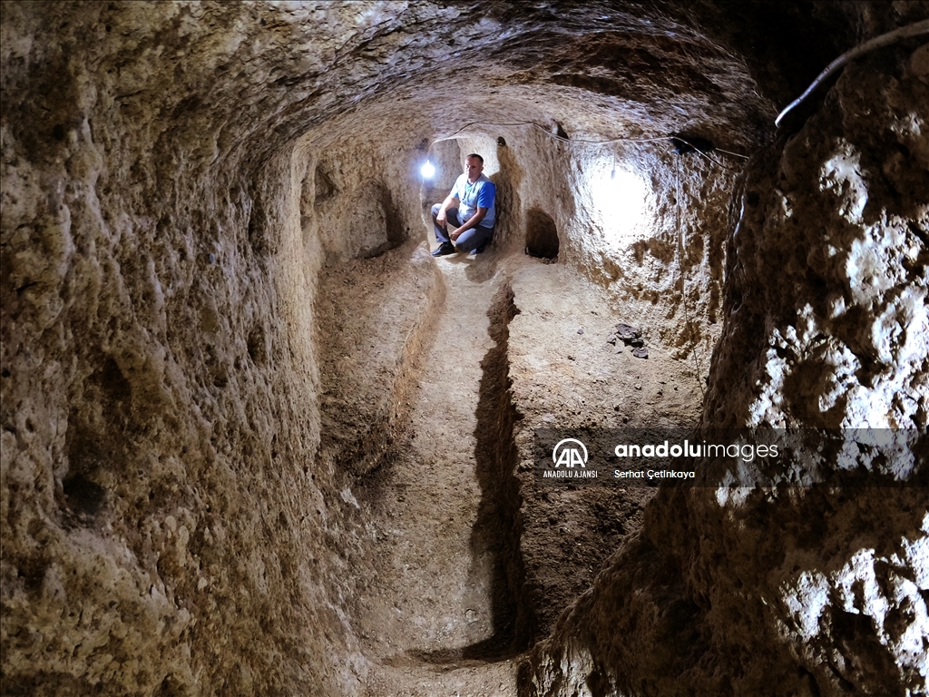 Antik Sarayini yer altı şehrinin keşfedilen alanı 20 bin metrekareye ulaştı