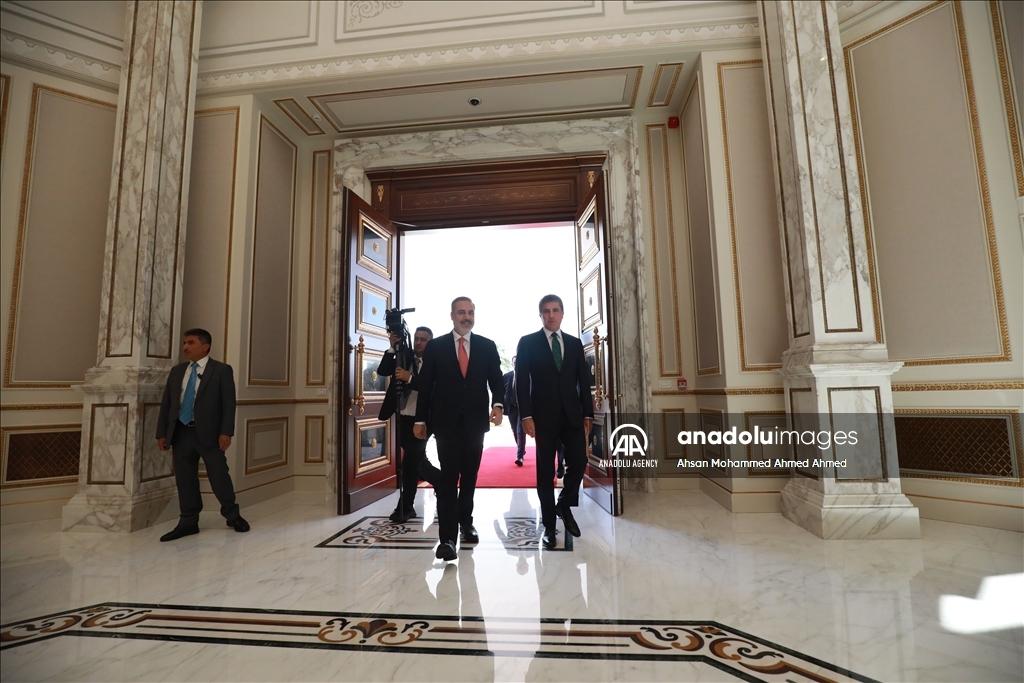 نێچیرڤان بارزانی پێشوازی له هاكان فیدان كرد