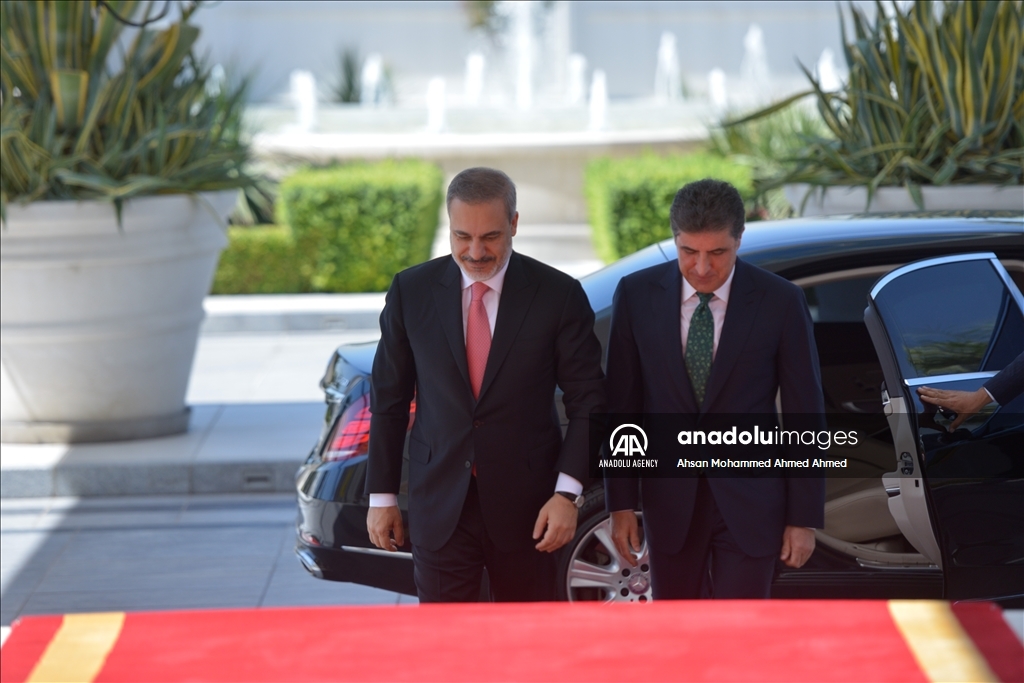 نێچیرڤان بارزانی پێشوازی له هاكان فیدان كرد