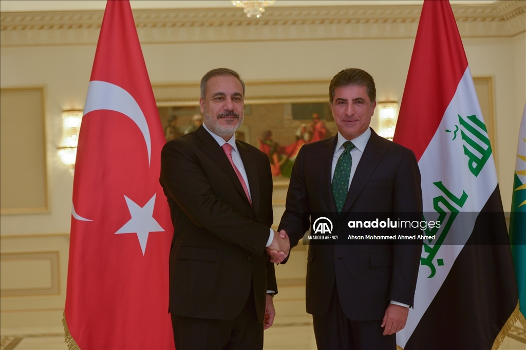 نێچیرڤان بارزانی پێشوازی له هاكان فیدان كرد