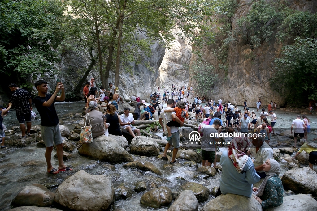 دره «ساکلی کنت» در موغلا با آب خنک خود میزبان گردشگران است