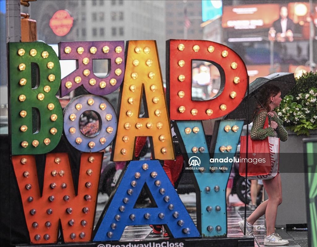 New York'ta yağmurlu hava