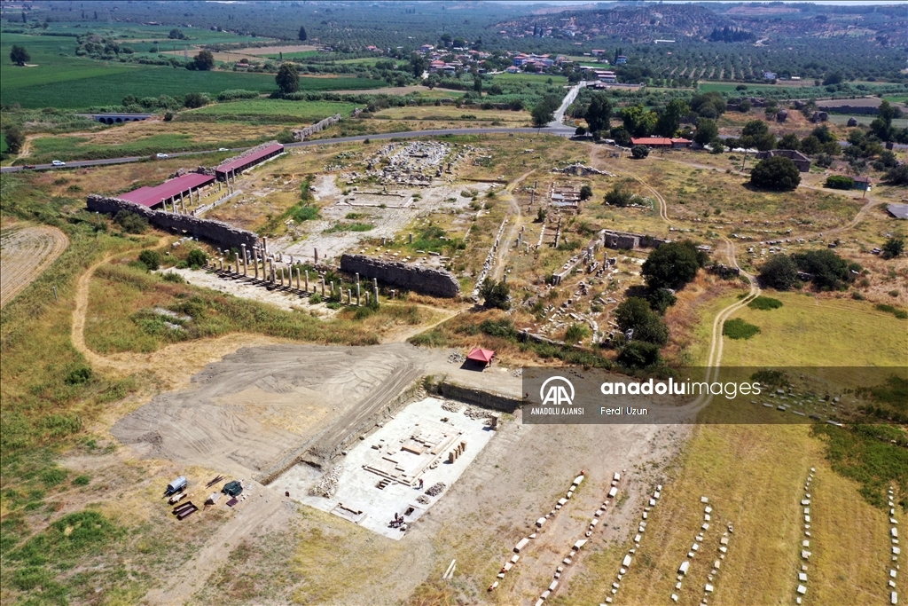 Aydın'daki Zeus Tapınağı'nda "sunak" keşfedildi
