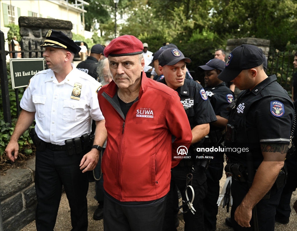 Former mayoral candidate Curtis Sliwa arrested at anti-immigration protest in New York