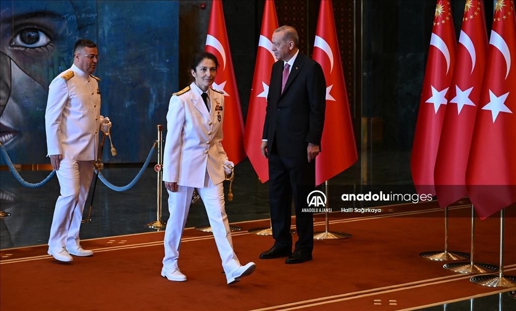 Cumhurbaşkanı Erdoğan, 30 Ağustos Zafer Bayramı tebriklerini kabul etti