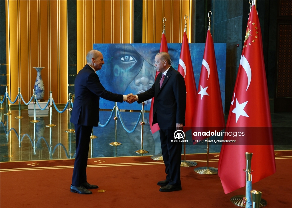 Cumhurbaşkanı Erdoğan, 30 Ağustos Zafer Bayramı tebriklerini kabul etti