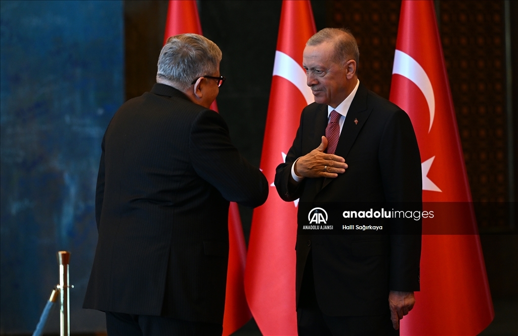 Cumhurbaşkanı Erdoğan, 30 Ağustos Zafer Bayramı tebriklerini kabul etti