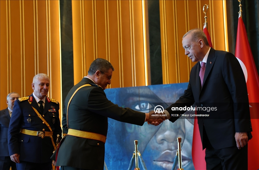 Cumhurbaşkanı Erdoğan, 30 Ağustos Zafer Bayramı tebriklerini kabul etti
