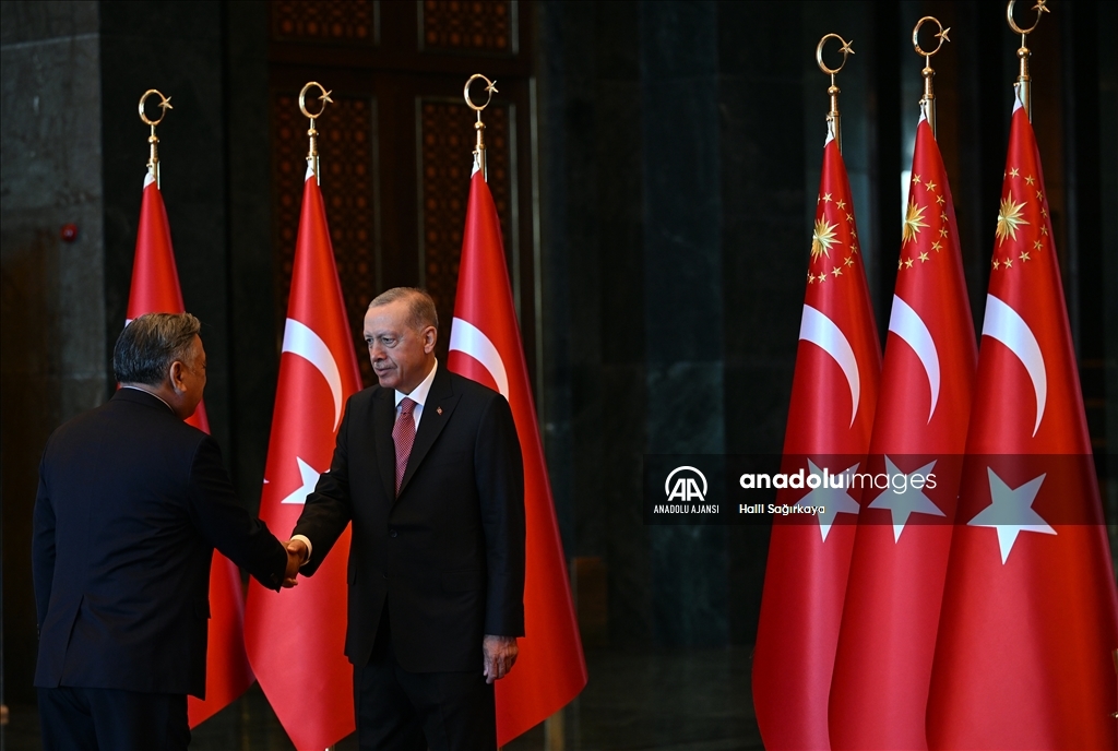 Cumhurbaşkanı Erdoğan, 30 Ağustos Zafer Bayramı tebriklerini kabul etti