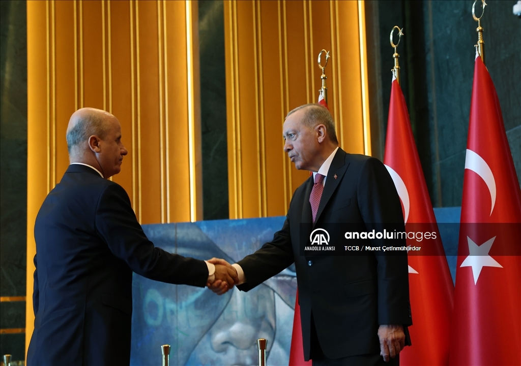 Cumhurbaşkanı Erdoğan, 30 Ağustos Zafer Bayramı tebriklerini kabul etti