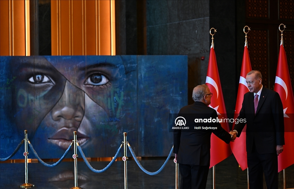 Cumhurbaşkanı Erdoğan, 30 Ağustos Zafer Bayramı tebriklerini kabul etti