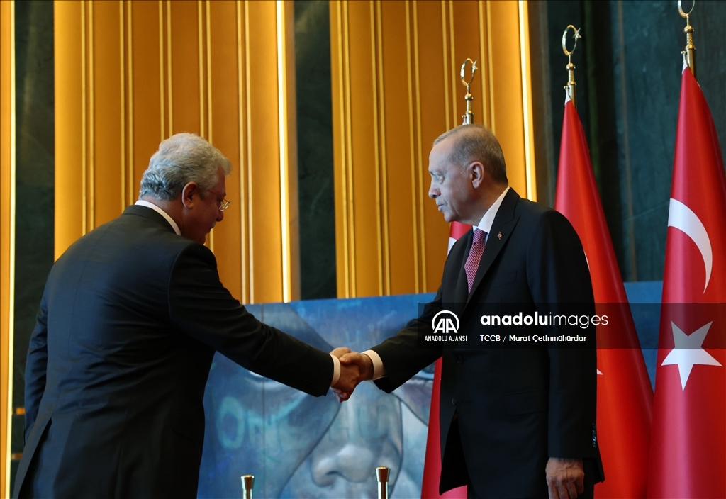 Cumhurbaşkanı Erdoğan, 30 Ağustos Zafer Bayramı tebriklerini kabul etti