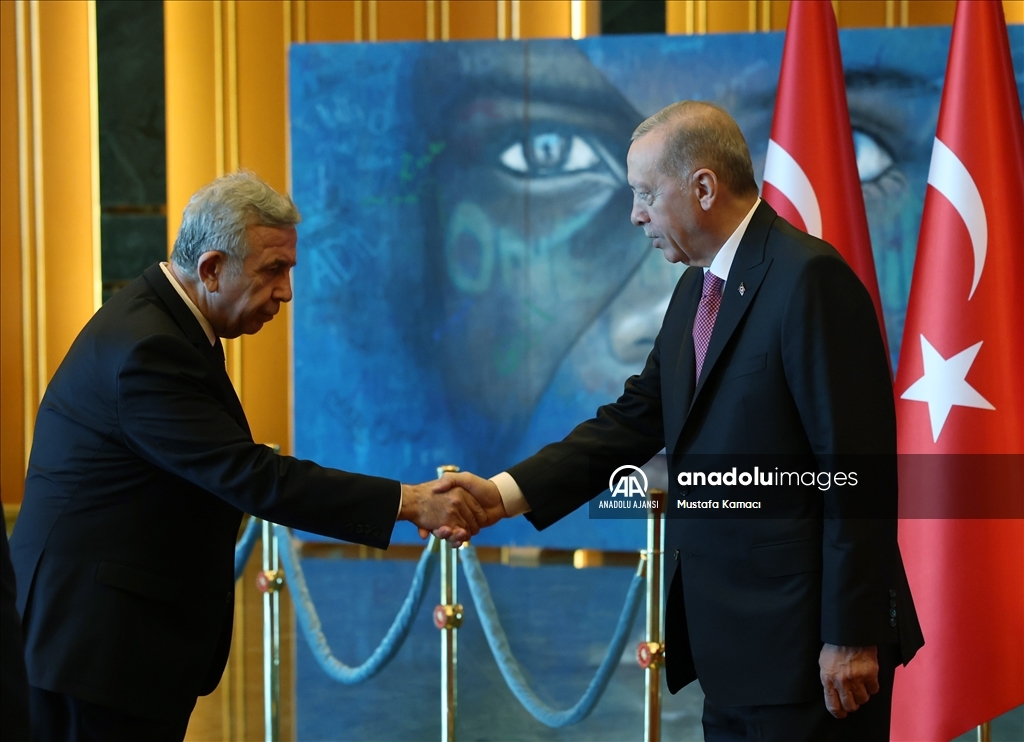 Cumhurbaşkanı Erdoğan, Büyük Zafer'in 101'inci yılı dolayısıyla tebrikleri kabul etti