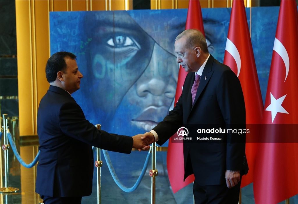Cumhurbaşkanı Erdoğan, 30 Ağustos Zafer Bayramı tebriklerini kabul etti