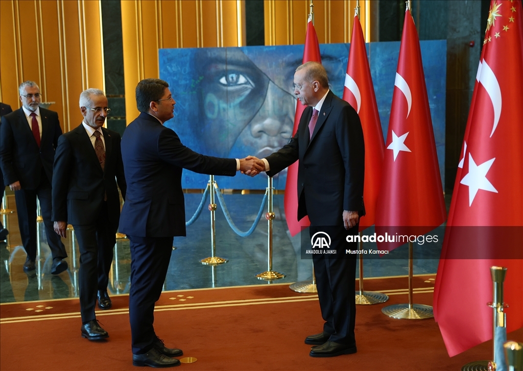 Cumhurbaşkanı Erdoğan, 30 Ağustos Zafer Bayramı tebriklerini kabul etti