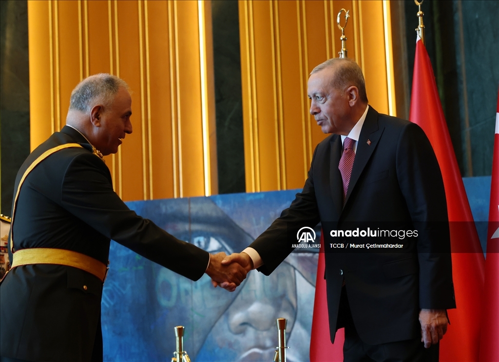 Cumhurbaşkanı Erdoğan, 30 Ağustos Zafer Bayramı tebriklerini kabul etti