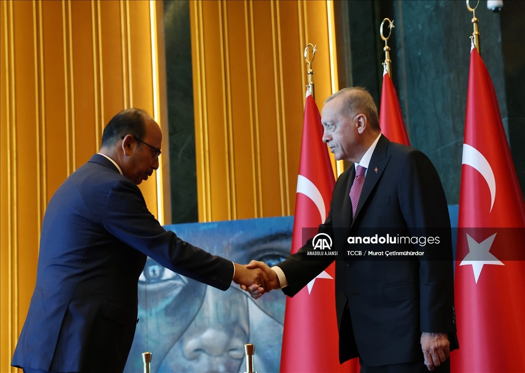Cumhurbaşkanı Erdoğan, 30 Ağustos Zafer Bayramı tebriklerini kabul etti