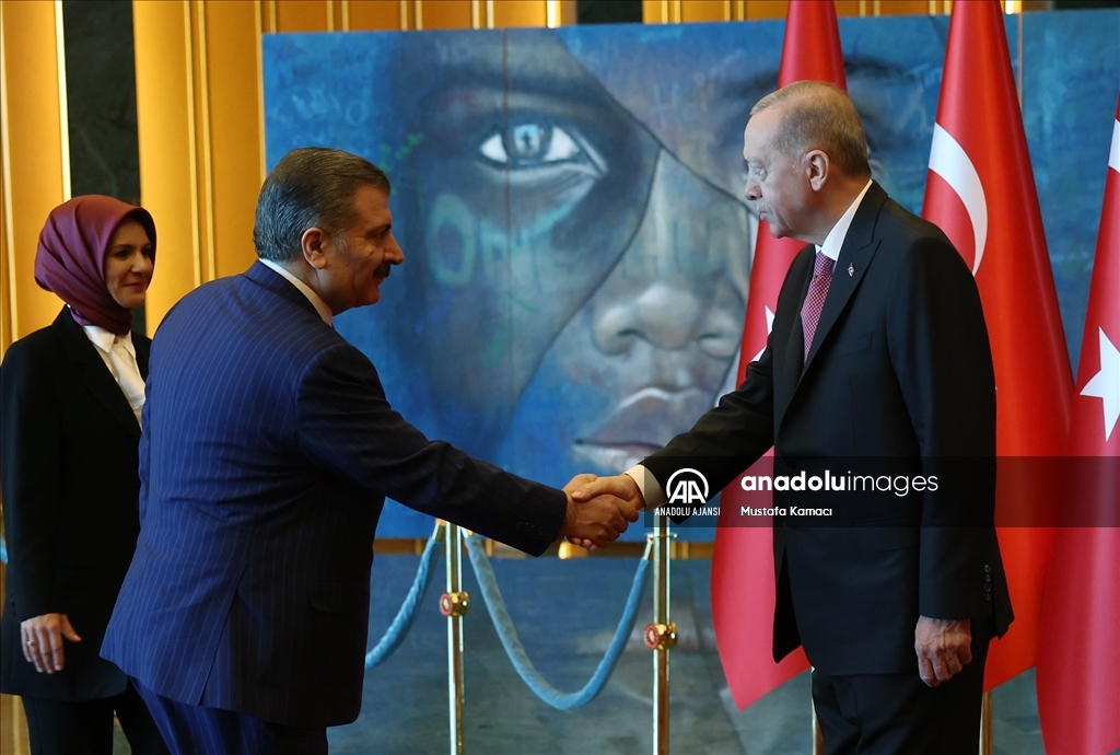 Cumhurbaşkanı Erdoğan, 30 Ağustos Zafer Bayramı tebriklerini kabul etti