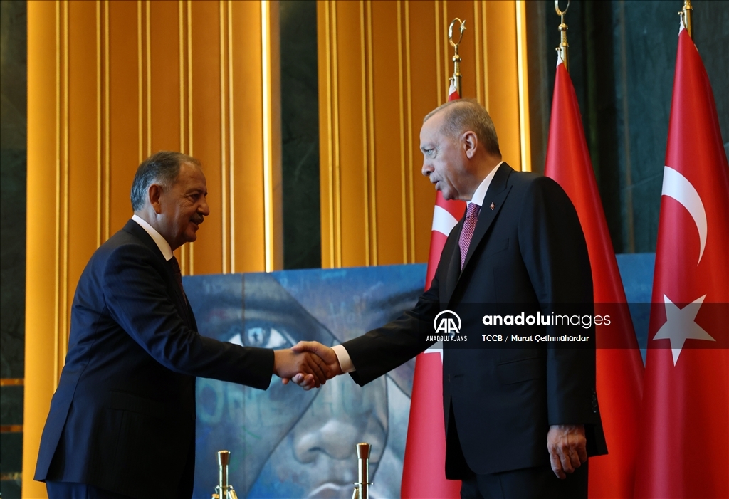 Cumhurbaşkanı Erdoğan, 30 Ağustos Zafer Bayramı tebriklerini kabul etti