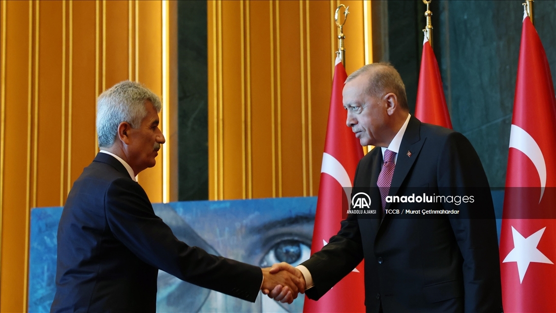 Cumhurbaşkanı Erdoğan, 30 Ağustos Zafer Bayramı tebriklerini kabul etti