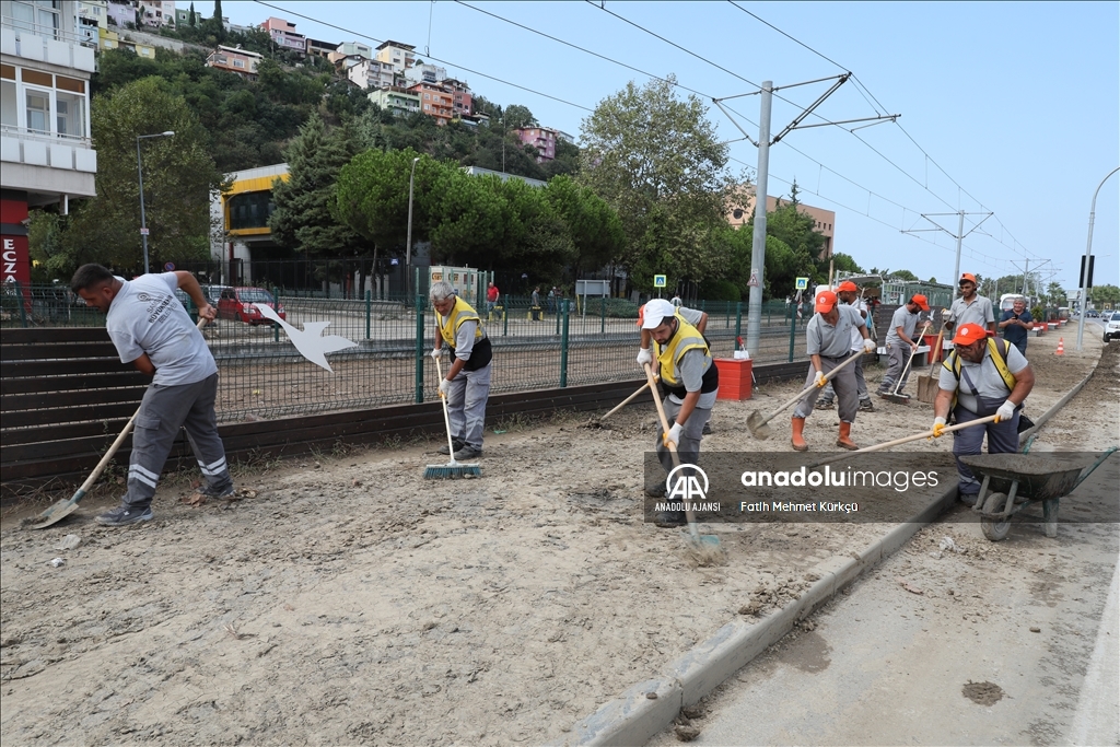 Samsun'daki selin ardından ekipler yaraları sarıyor