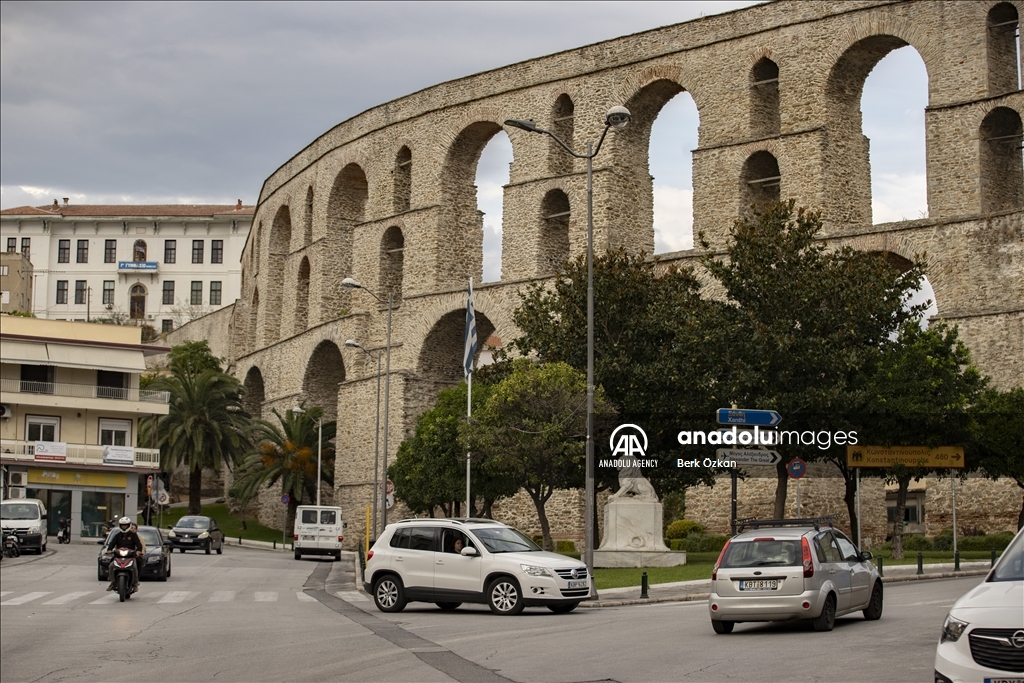 Historical city of Kavala in Greece