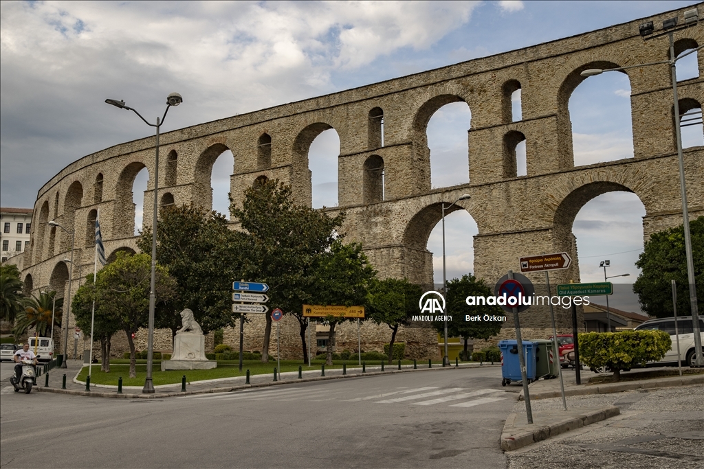 Historical city of Kavala in Greece
