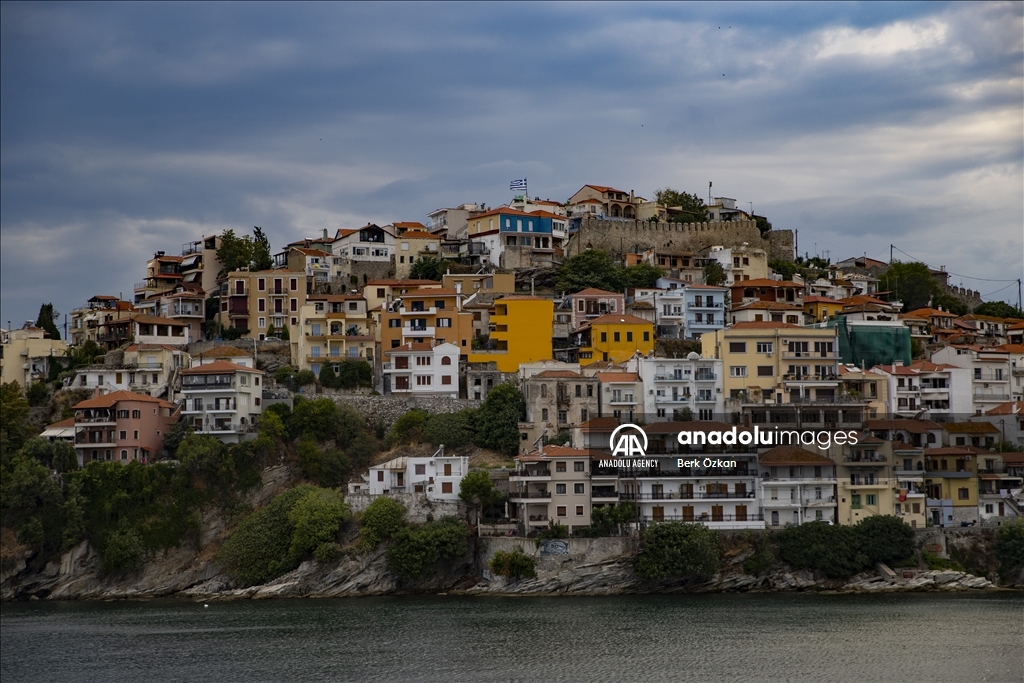 Historical city of Kavala in Greece