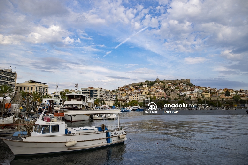 Historical city of Kavala in Greece