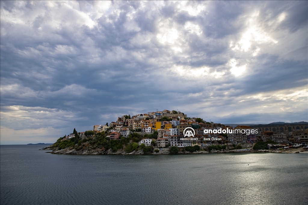 Historical city of Kavala in Greece