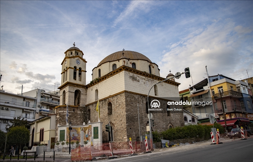 Historical city of Kavala in Greece