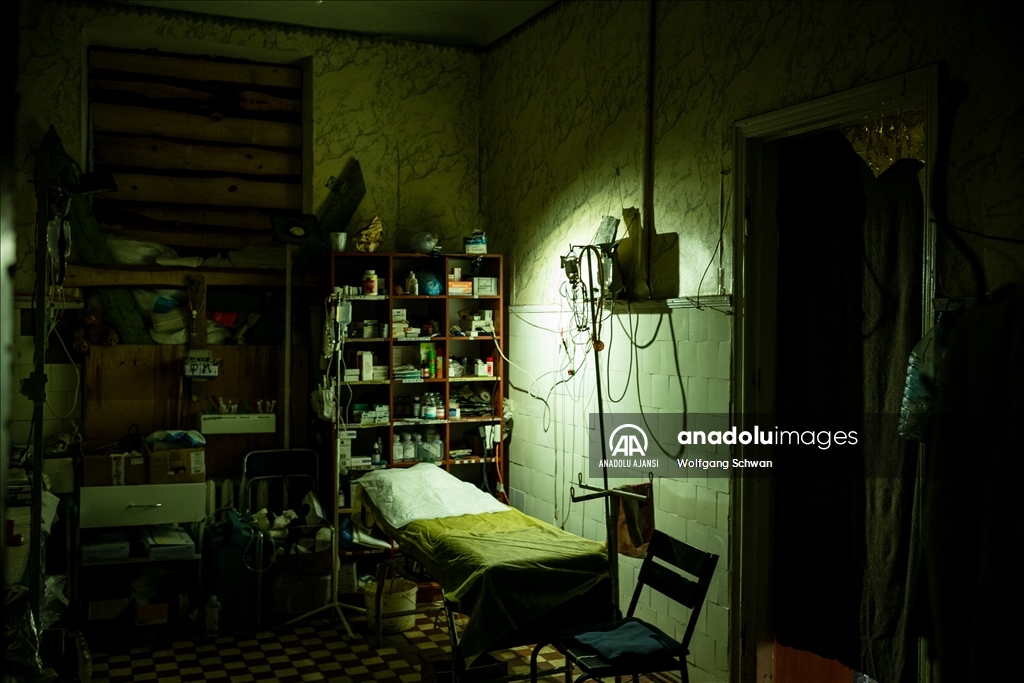 Bahmut kentinde hastalar tedavi ediliyor