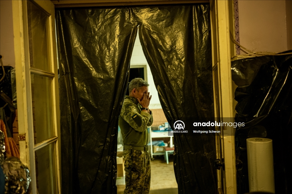 Bahmut kentinde hastalar tedavi ediliyor